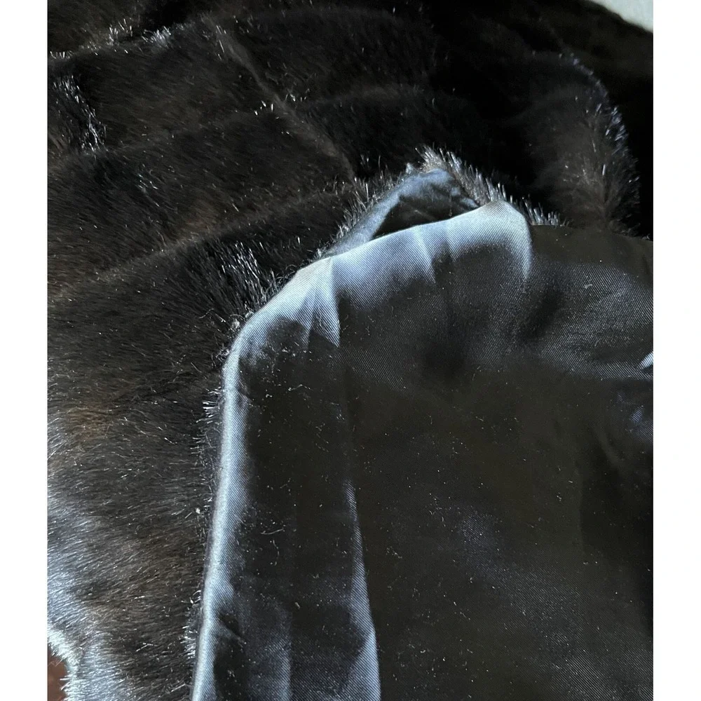 Black‎ Faux Fur Throw Blanket Luxurious For Cozy Nights